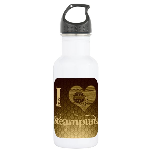 Botella De Agua I Heart Steampunk (Anverso)