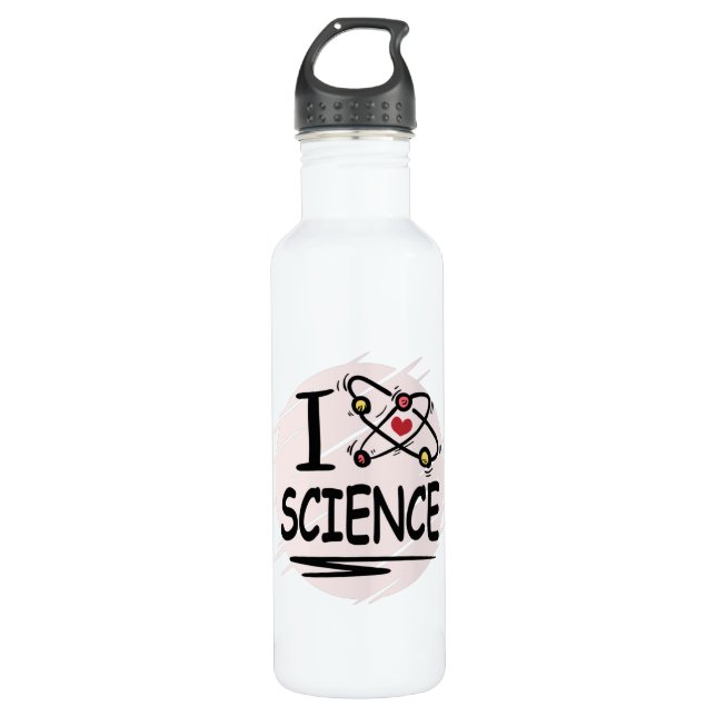 Botella De Agua I love Science (Anverso)