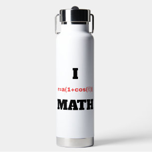 Botella De Agua I Matemática de Ecuación Polar (Corazón)