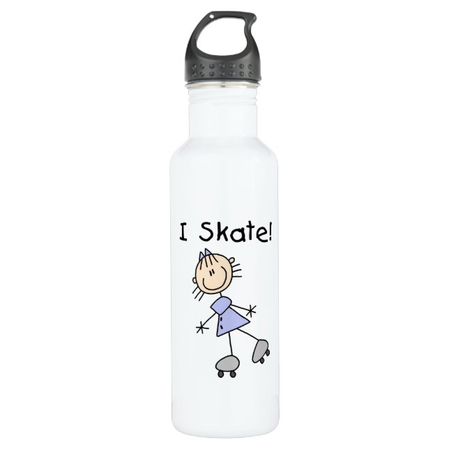Botella De Agua I Skate - Chica Roller Skater (Anverso)
