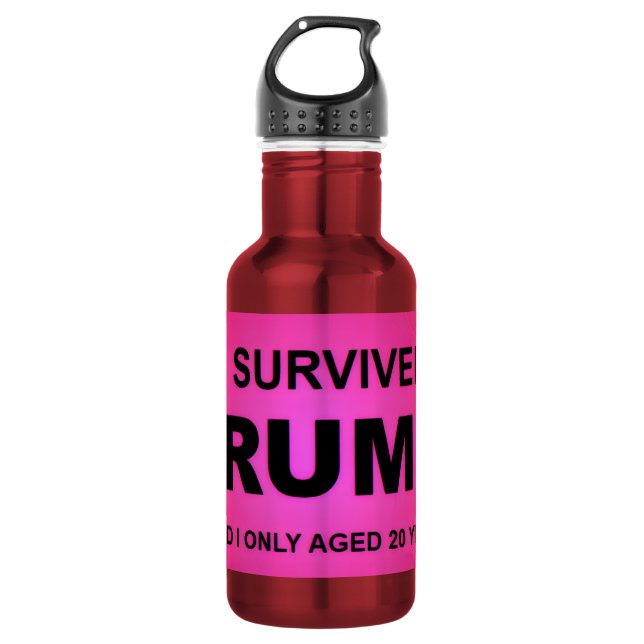 Botella De Agua I Survived tRUMP (Anverso)