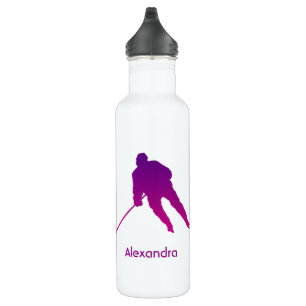 Botella De Agua Ice Hockey sobre agua jugador nombre jugador viole