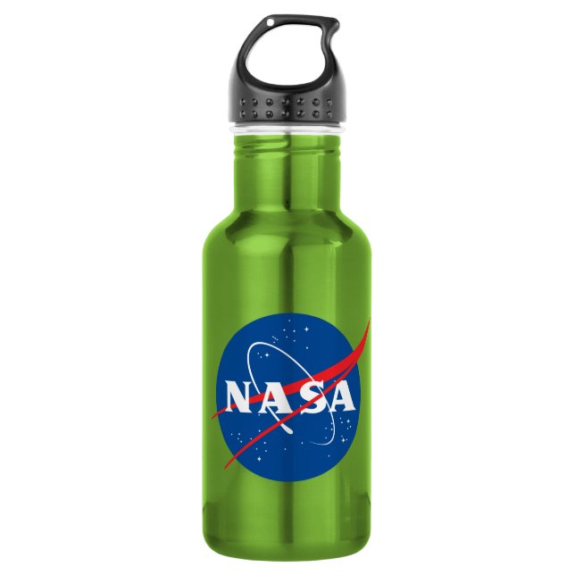 Botella De Agua Icónica NASA Borealis Green 18 oz (Anverso)
