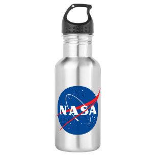 Botella De Agua Icónico Gris de mercurio de la NASA 18 oz