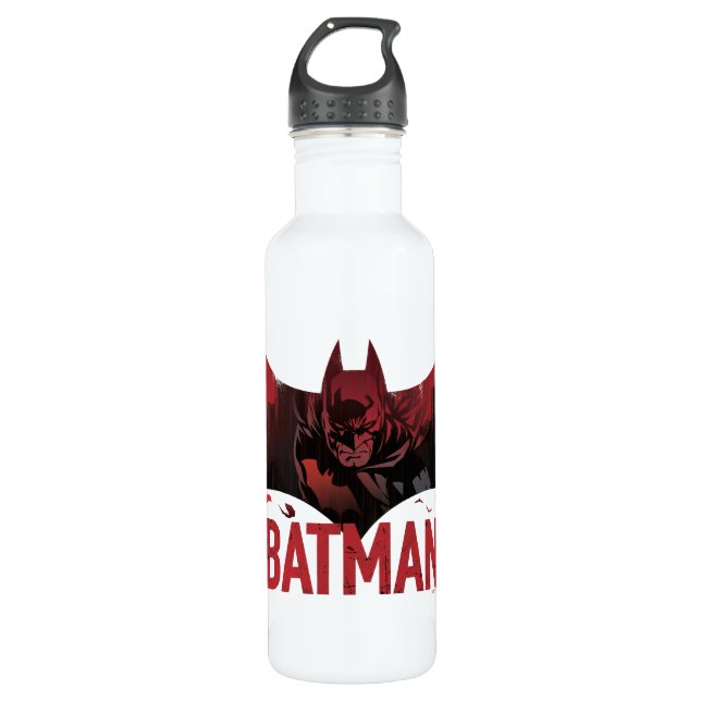Botella De Agua Icono de Batman Crimson Gotham (Anverso)