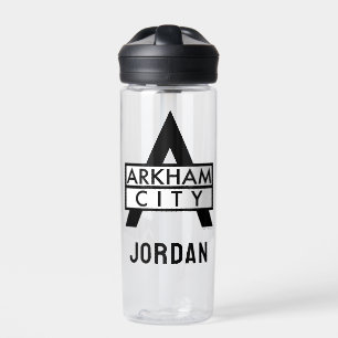 Botella De Agua Ícono de la ciudad de Arkham   Añadir su nombre