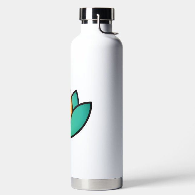Botella De Agua Icono de meditación de Lotus (Izquierda)