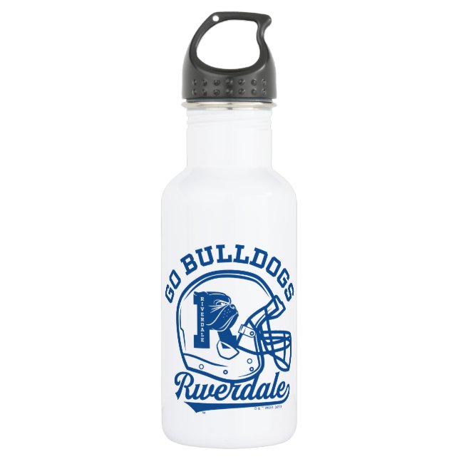 Botella De Agua Icono del Casco de Fútbol de Go Bulldoges (Anverso)