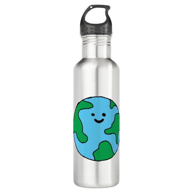 Botella De Agua Icono Ecofriendly Happy Earth Clipart Ecofrie (Anverso)