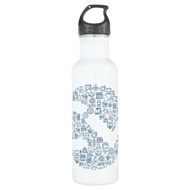 Botella De Agua Iconos CV - Frasco de agua (Anverso)
