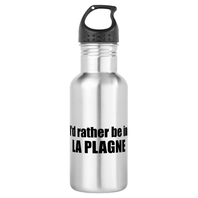 Botella De Agua I'd Rather Be In La Plagne France (Anverso)