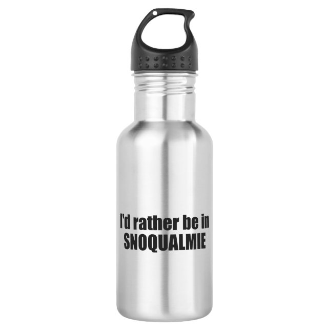 Botella De Agua I'd Rather Be In Snoqualmie Washington (Anverso)