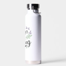 I'd Rather Be Reading – Pastel Quote Water Bottle