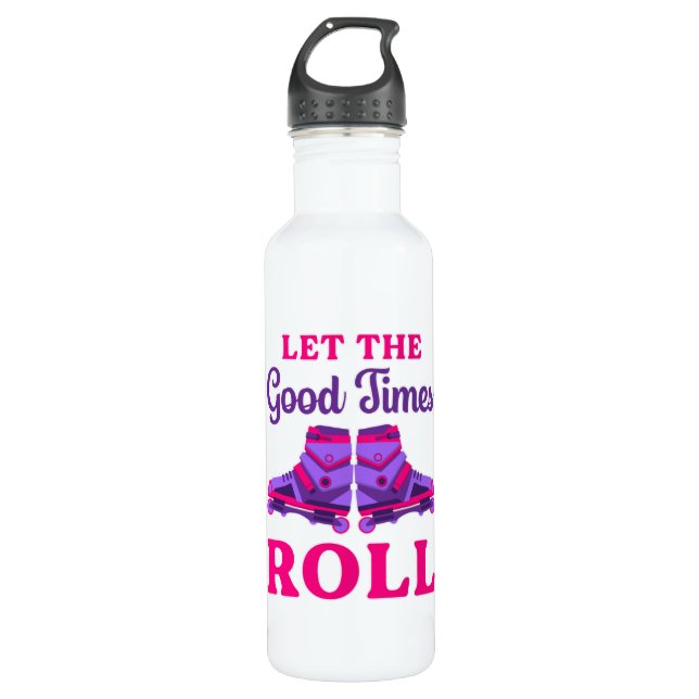 Botella De Agua Idea de regalo divertida para patinaje sobre hielo (Anverso)