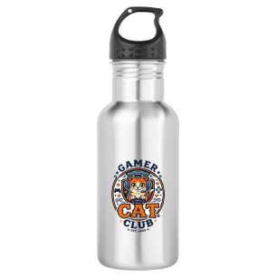 Botella De Agua Idea de regalo para mamá gata jugadora - Gamer Cat