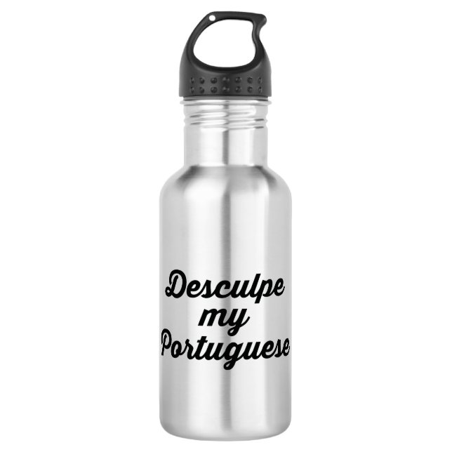 BOTELLA DE AGUA IDIOMA PORTUGUÉS (Anverso)