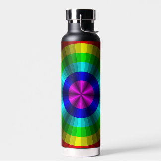 Botella De Agua Ilusión óptica arcoiris