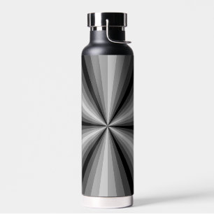 Botella De Agua Ilusión óptica negra