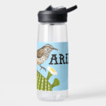Botella De Agua Ilustracion Cactus Wren Saguaro Cactus de Arizona<br><div class="desc">¡Chequea mi tienda para más caminatas, acampar, vanlife, pájaros y mucho más! También se puede encontrar este diseño en pegatinas, tazas, almohadas e imanes. Asegúrese de visitar mi tienda por más colores también. Si compras algo en mi tienda - ¡GRACIAS! ¡Y por favor, etiquetarme en Instagram en @shoshannahgarbbles también! ¡Gracias!...</div>