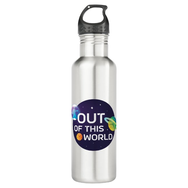 Botella De Agua Ilustracion cósmico fuera de este espacio ultrater (Anverso)