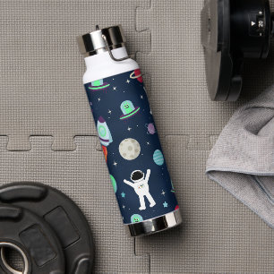 Botella De Agua Ilustracion de patrón de espacio