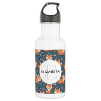 Ilustracion de patrón Fox de Naranja corto con mon