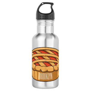 Botella De Agua Ilustracion de personalizado circular