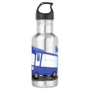 Botella De Agua Ilustracion de personalizado de autobús moderno az