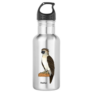 Botella De Agua Ilustracion de personalizado de aves águilas de Fi