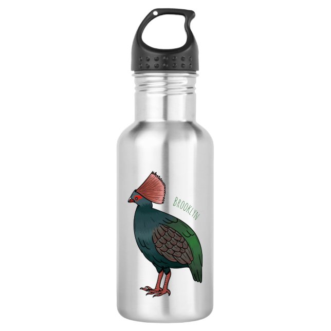 Botella De Agua Ilustracion de personalizado de aves perdigianas e (Anverso)