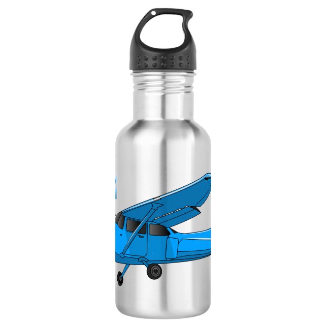Botella De Agua Ilustracion de personalizado de aviones (Anverso)