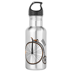 Botella De Agua Ilustracion de personalizado de bicicletas de alta