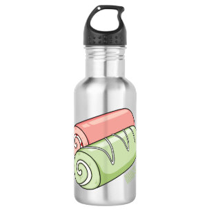 Botella De Agua Ilustracion de personalizado de bollería y bollerí