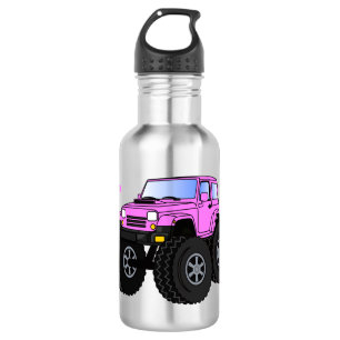 Botella De Agua Ilustracion de personalizado de camiones gigantes