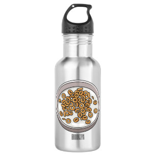 Botella De Agua Ilustracion de personalizado de cereales