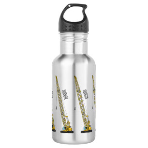 Botella De Agua Ilustracion de personalizado de excavadora Draglin