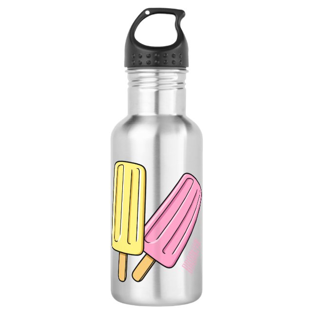 Botella De Agua Ilustracion de personalizado de hielo (Anverso)
