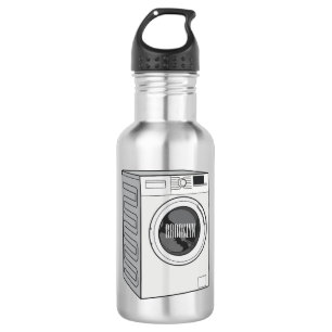 Botella De Agua Ilustracion de personalizado de lavadora