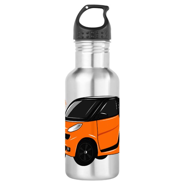 Botella De Agua Ilustracion de personalizado de micro coches (Anverso)