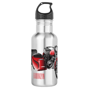 Botella De Agua Ilustracion de personalizado de motocicletas Sidec