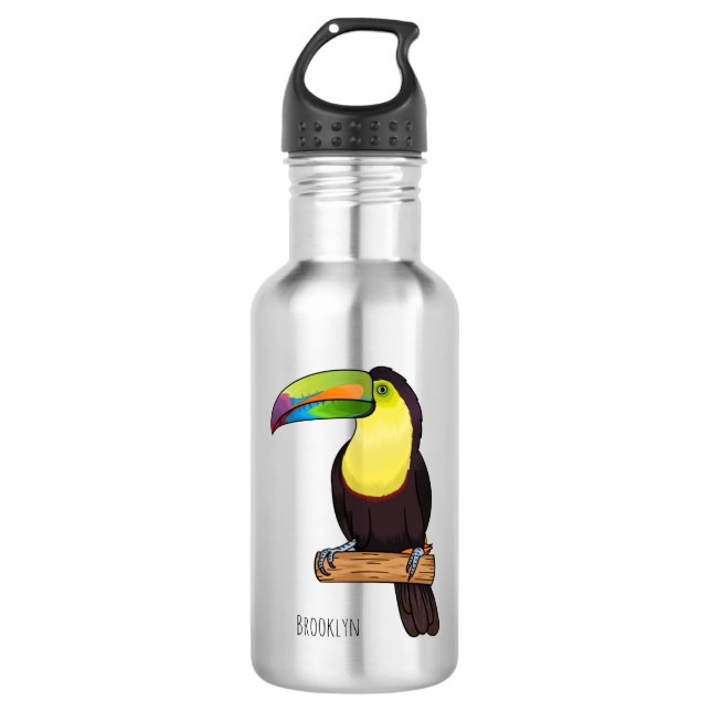Botella De Agua Ilustracion de personalizado de pájaros toscanos c (Anverso)