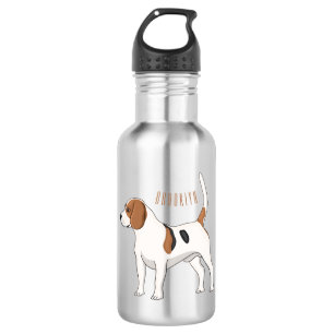 Botella De Agua Ilustracion de personalizado de perro Beagle