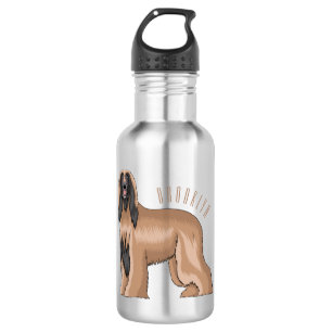 Botella De Agua Ilustracion de personalizado de perro de perro per
