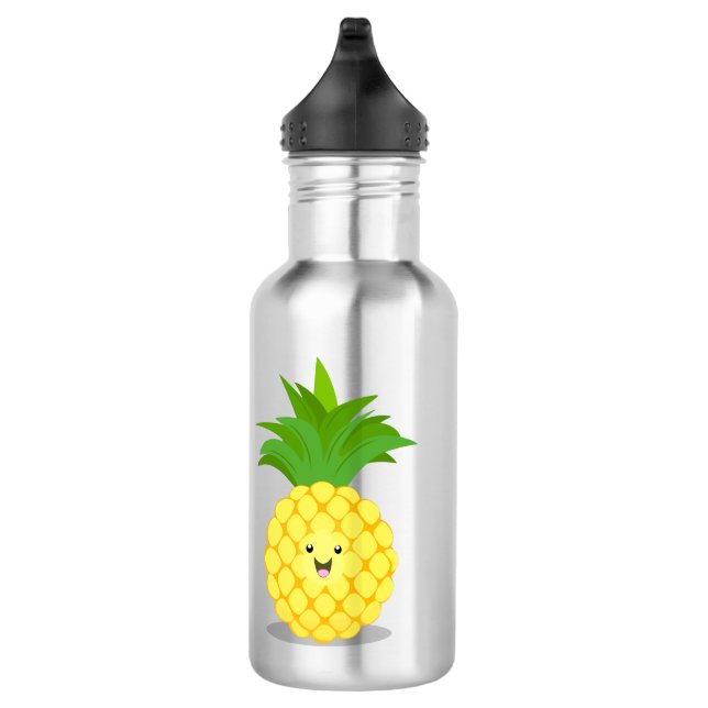 Botella De Agua Ilustracion de personalizado de piña cuta (Derecha)