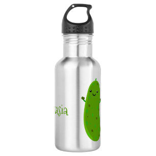 Botella De Agua Ilustracion de personalizado de piquetes alegres