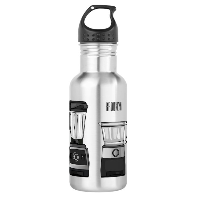 Botella De Agua Ilustracion de personalizado de procesador y mezcl (Anverso)