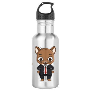 Botella De Agua Ilustracion de personalizado de rata