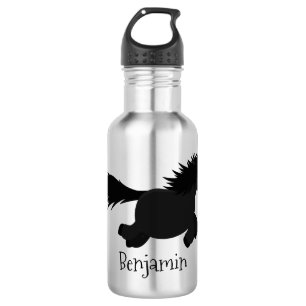 Botella De Agua Ilustracion de personalizado del pony de Shetland 