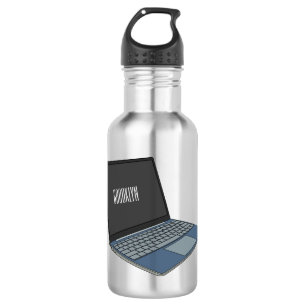 Botella De Agua Ilustracion de personalizado para portátiles