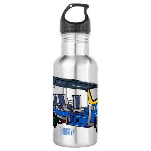 Botella De Agua Ilustracion de personalizado tuk tuk
